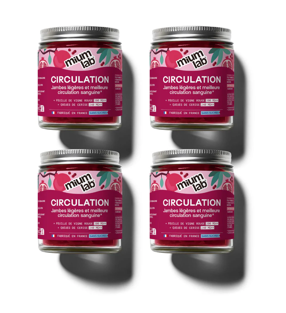 Pack Gummies CIRCULATION SANS SUCRES | Super pack | 4 x 21 jours