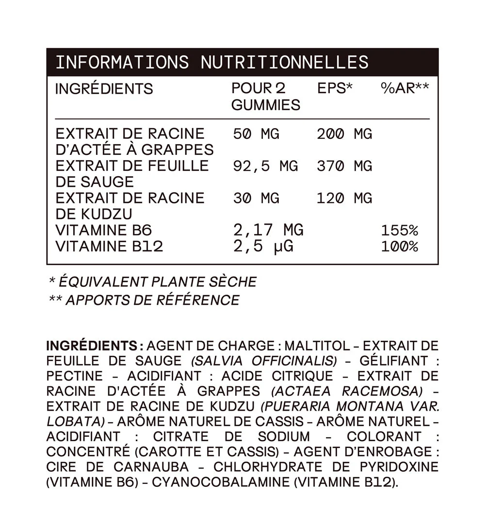 Gummies Ménopause SANS SUCRES | Bouffées de chaleur, fatigue | 21 jours - Image 8