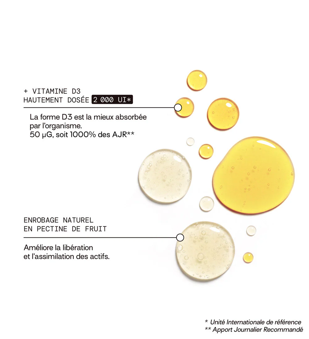 Gummies VITAMINE D SANS SUCRES | Tonus musculaire | 21 jours - Image 3