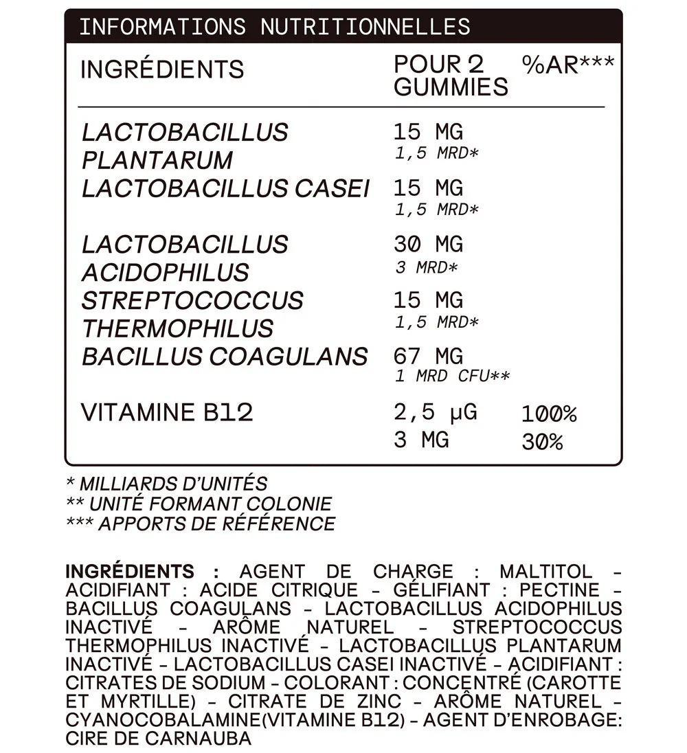 Pack Gummies Probiotiques SANS SUCRES | Confort digestif | 4 x 21 jours - Image 10