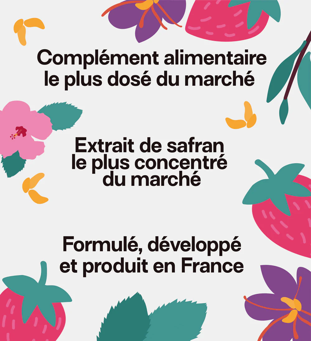 Gummies SAFRAN B6 FRAISE | Calme et concentration | Pack 4 x 21 jours đź§’ - Image 7